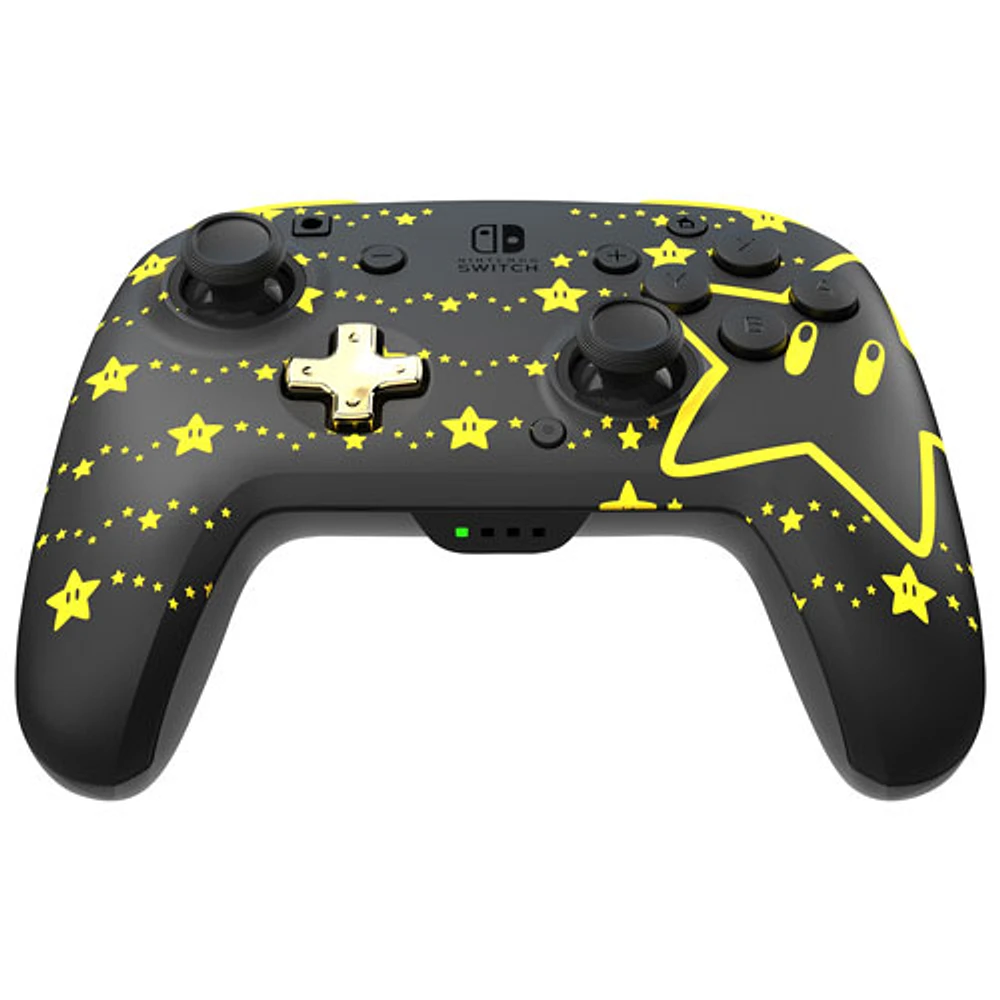 Manette de jeu sans fil REMATCH Glow de PDP pour Switch - Super étoile