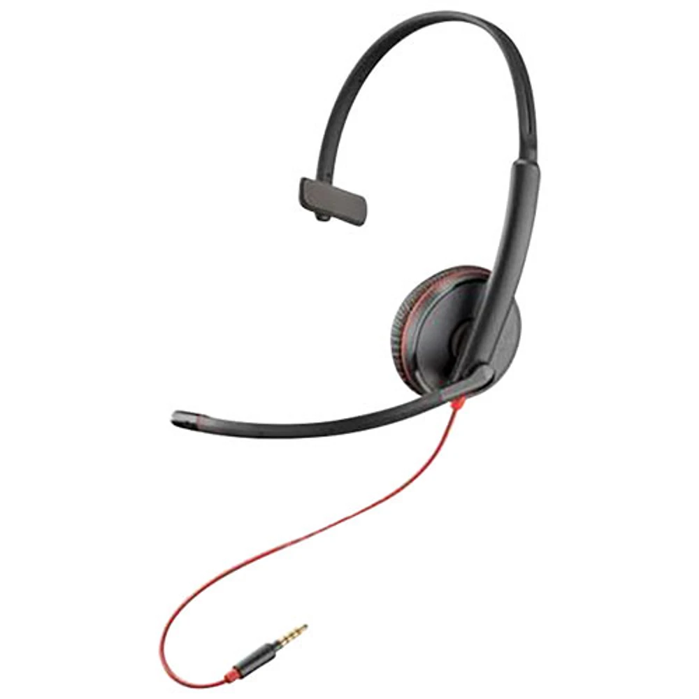HP Poly Blackwire 3200 On-Ear Noise Cancelling Headset - Black