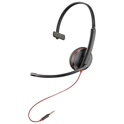 HP Poly Blackwire 3200 On-Ear Noise Cancelling Headset - Black
