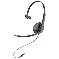 HP Poly Blackwire 3200 On-Ear Noise Cancelling Headset - Black