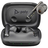 Écouteurs boutons 100 % sans fil à suppression du bruit Poly de HP - Noir carbone