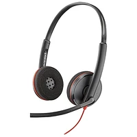 HP Poly Blackwire 3200 Over-Ear Noise Cancelling Headset - Black