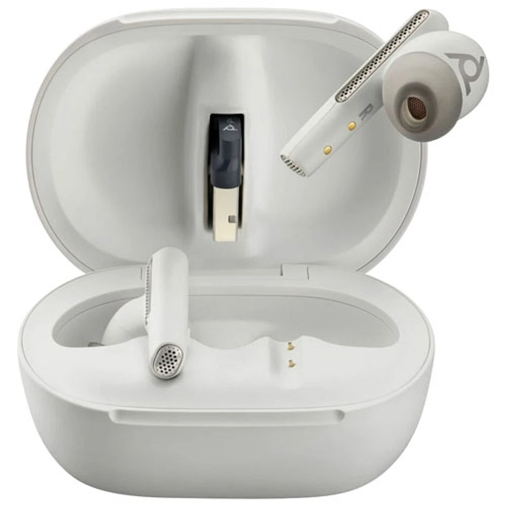 HP Poly In-Ear Noise Cancelling True Wireless Earbuds - White Sand