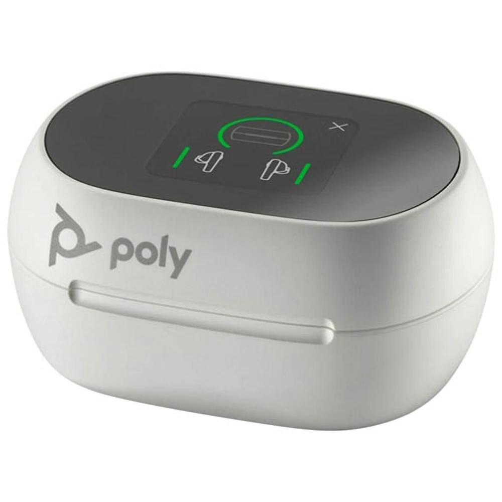 HP Poly In-Ear Noise Cancelling True Wireless Earbuds - White Sand
