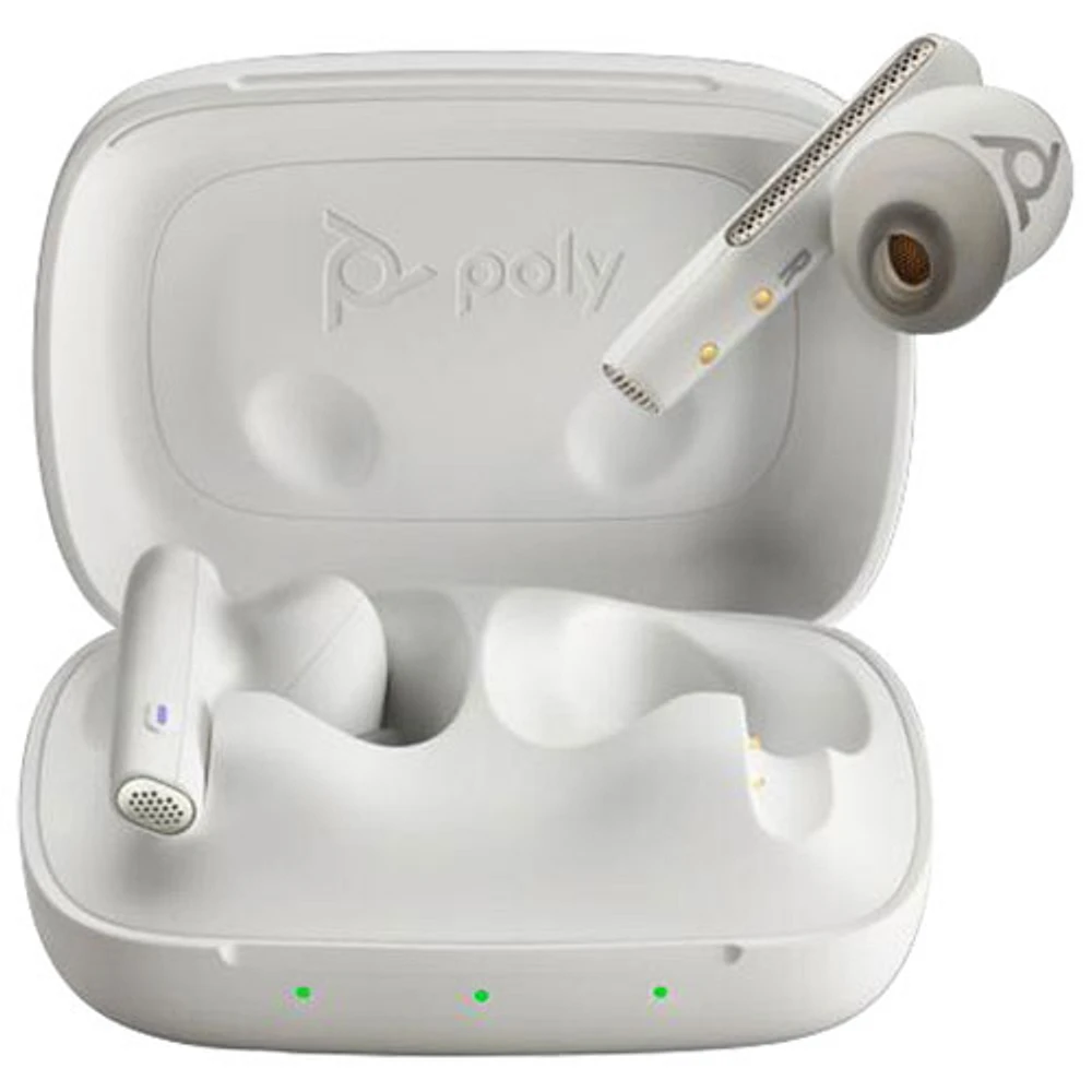 HP Poly In-Ear Noise Cancelling True Wireless Earbuds - White Sand