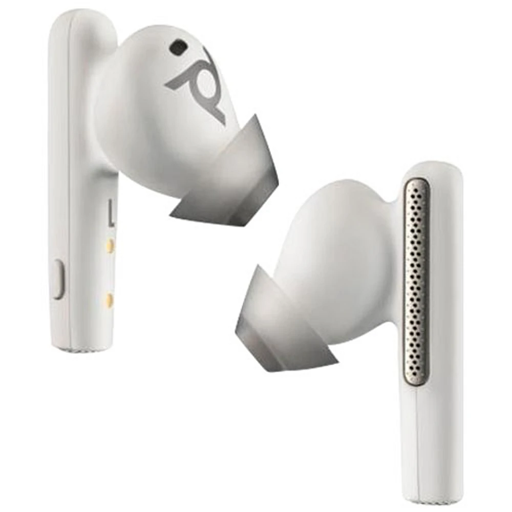 HP Poly Voyager Free 60 UC In-Ear Noise Cancelling True Wireless Earbuds - White Sand