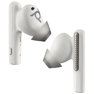HP Poly Voyager Free 60 UC In-Ear Noise Cancelling True Wireless Earbuds - White Sand