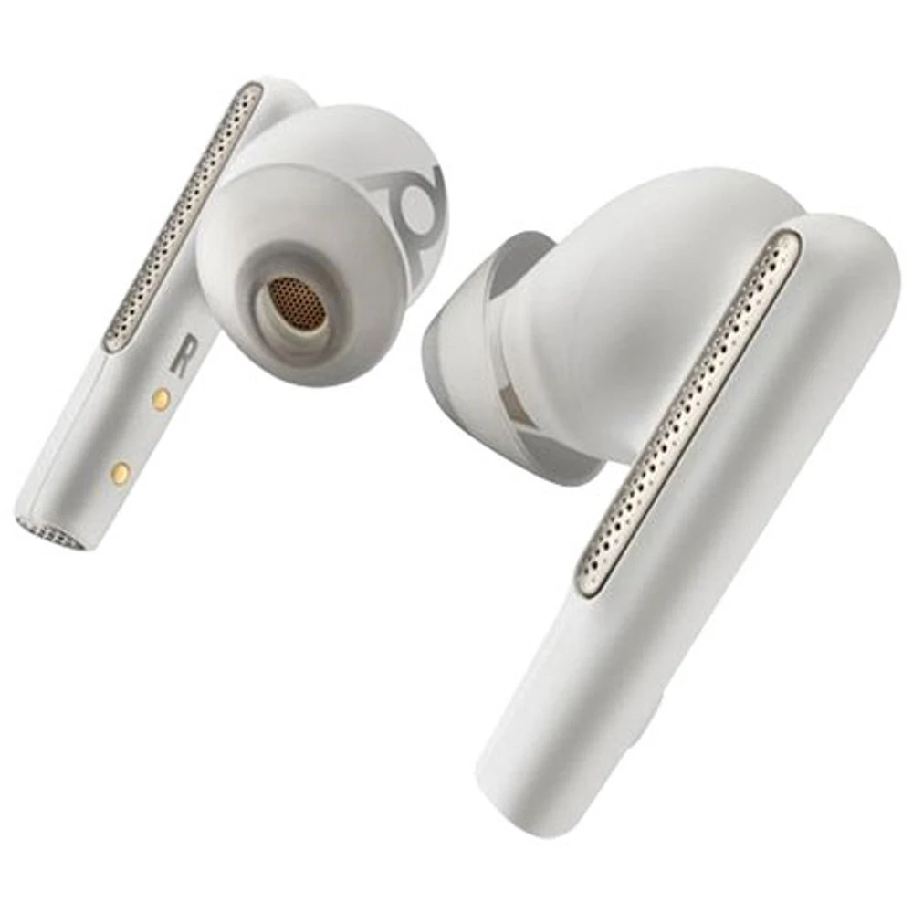HP Poly Voyager Free 60 UC In-Ear Noise Cancelling True Wireless Earbuds - White Sand
