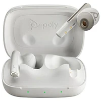HP Poly Voyager Free 60 UC In-Ear Noise Cancelling True Wireless Earbuds - White Sand