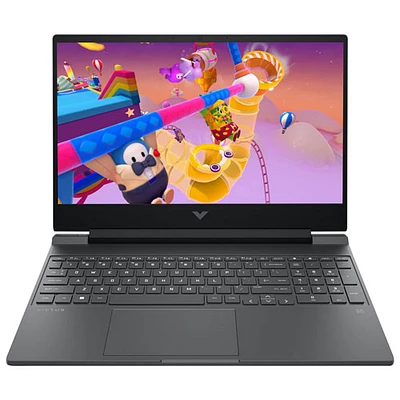 Portable de jeu de 15,6 po Victus de HP - Argenté mica (Ryzen AI 5 340 d'AMD/SSD 512 Go/RAM 16 Go/GeForce RTX 5050)