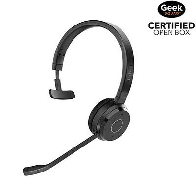 Open Box - Jabra Evolve 65 TE On-Ear Noise-Isolating Wireless MS Mono Headset with Mic (6693-833-309)