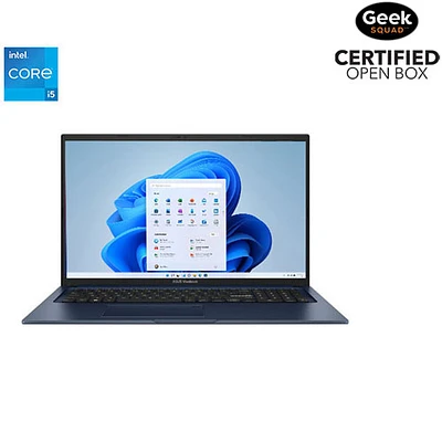 Boîte ouverte - Portable de 17,3 po Vivobook d'ASUS - Bleu calme (Core i5-1334U d'Intel/RAM 16 Go/SSD 1 To/Windows 11)