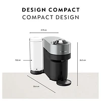 Nespresso Vertuo Pop+ Deluxe Coffee & Espresso Machine by De'Longhi - Titan