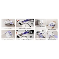 Narwal Freo Z10 Wi-Fi Connected Robot Vacuum & Mop Bundle with Mop Bonus Pack - White