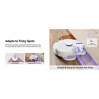 Narwal Freo Z10 Wi-Fi Connected Robot Vacuum & Mop Bundle with Mop Bonus Pack - White