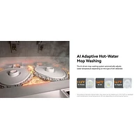 Narwal Freo Z10 Wi-Fi Connected Robot Vacuum & Mop Bundle with Mop Bonus Pack - White