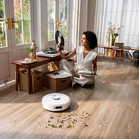 Narwal Freo Z10 Wi-Fi Connected Robot Vacuum & Mop Bundle with Mop Bonus Pack - White