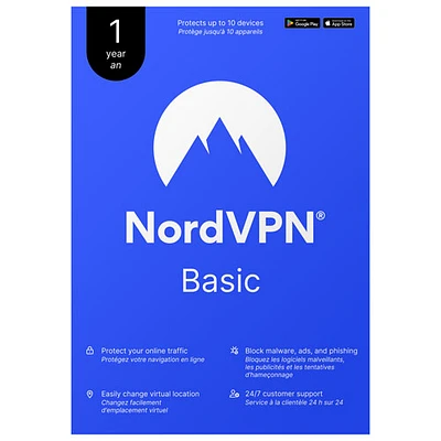 NordVPN Basic (PC/Mac) - 10 Devices - 1 Year