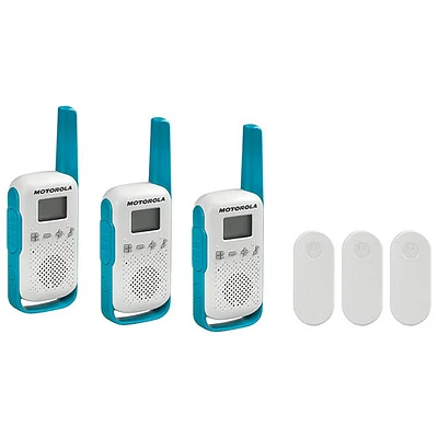 Radios bidirectionnelles 25 km Talkabout T114TP de Motorola - Ensemble de 3