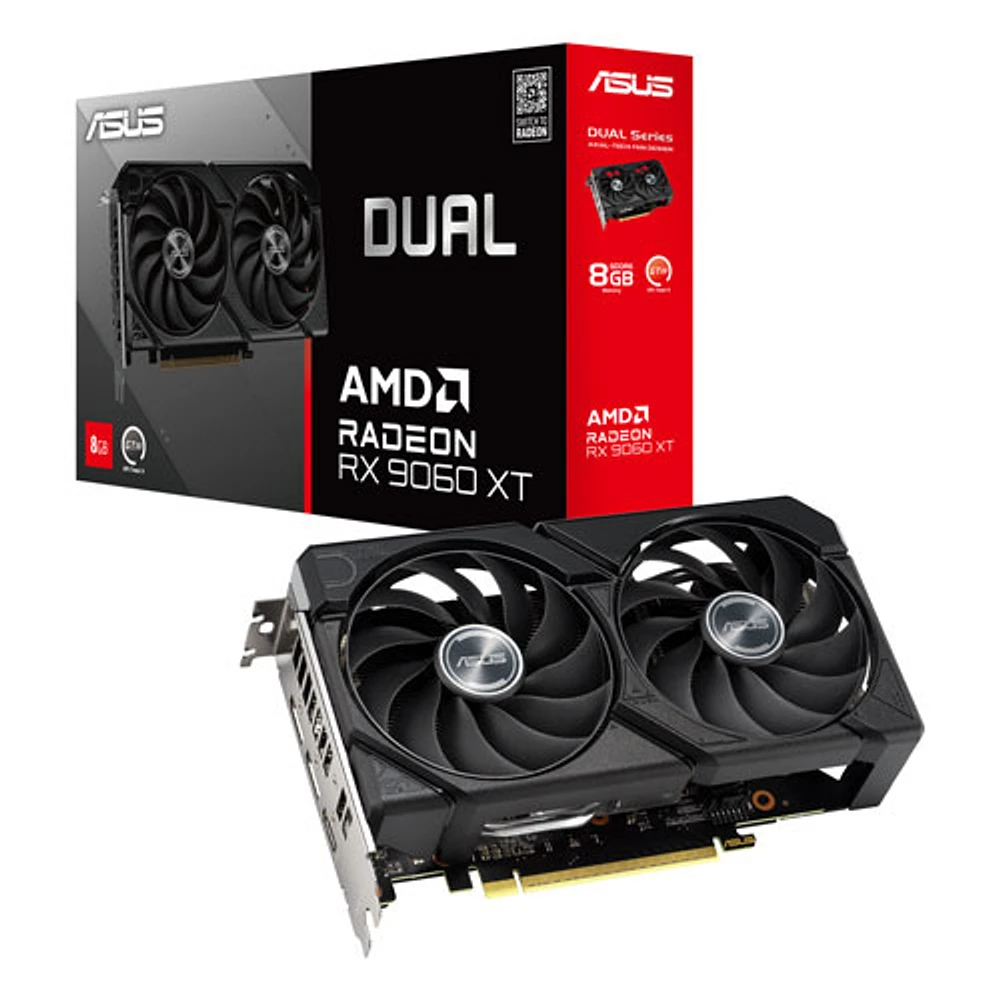 Carte graphique Dual Radeon RX 9060 XT GDDR6 de 8 Go d'ASUS