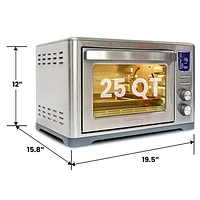 Kenmore Digital Air Fry Convection Toaster Oven with Rotisserie - 0.83 Cu. Ft./23.6L - Stainless Steel