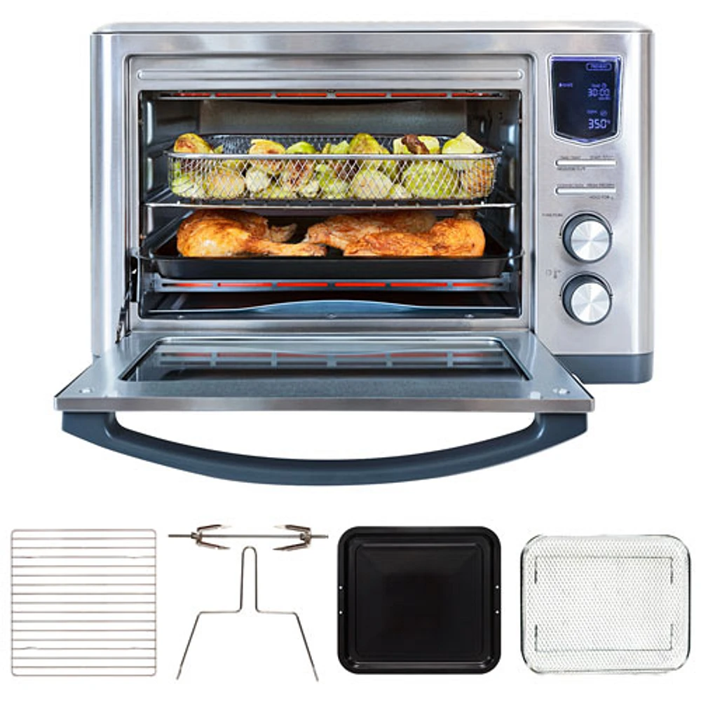 Kenmore Digital Air Fry Convection Toaster Oven with Rotisserie - 0.83 Cu. Ft./23.6L - Stainless Steel