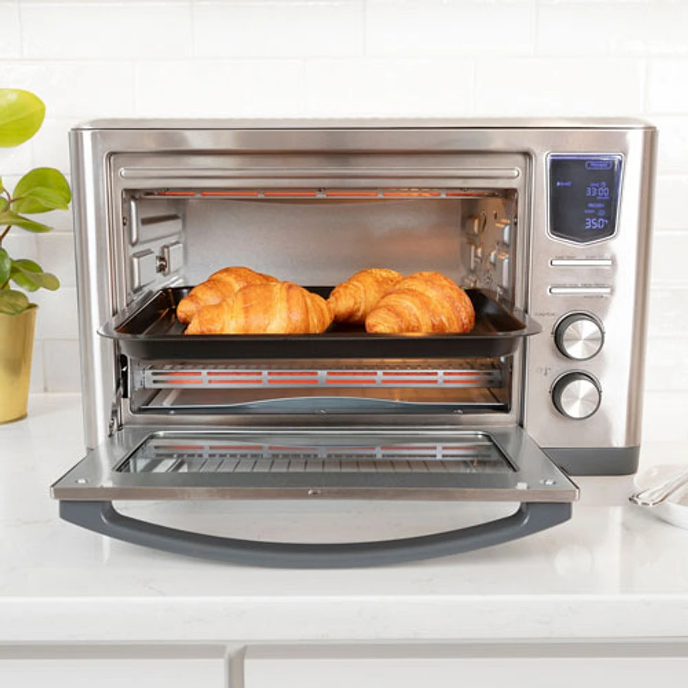 Kenmore Digital Air Fry Convection Toaster Oven with Rotisserie - 0.83 Cu. Ft./23.6L - Stainless Steel