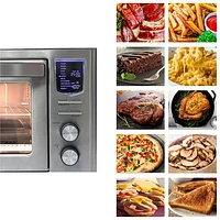 Kenmore Digital Air Fry Convection Toaster Oven with Rotisserie - 0.83 Cu. Ft./23.6L - Stainless Steel