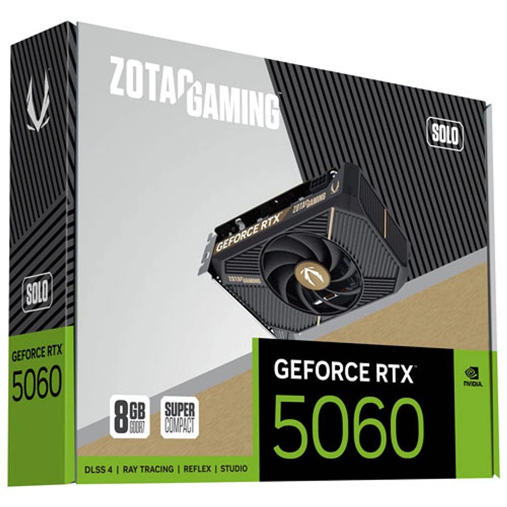 ZOTAC Gaming GeForce RTX 5060 SOLO 8GB GDDR7 Video Card