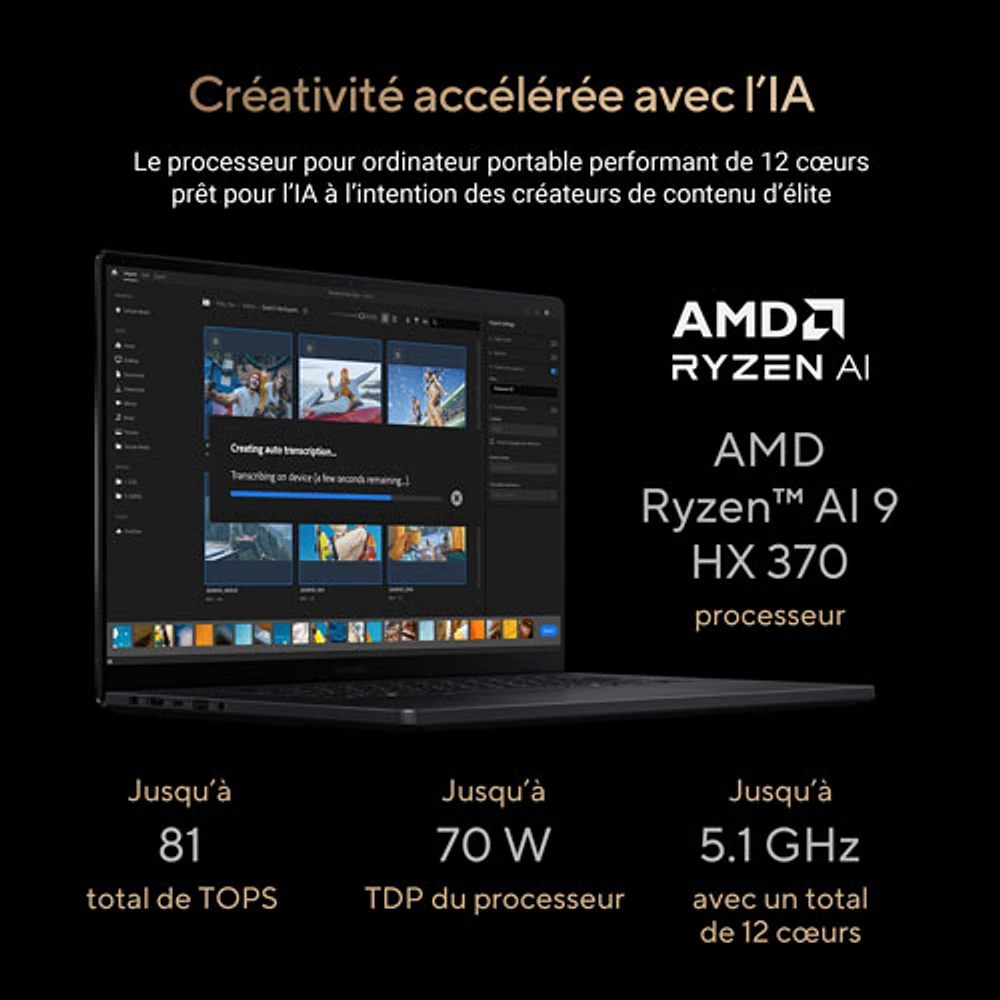 ASUS ProArt P16 16" 4K OLED Touchscreen Copilot+ PC Laptop (AMD Ryzen AI 9 HX 370/32GB RAM/1TB SSD/RTX 4060)