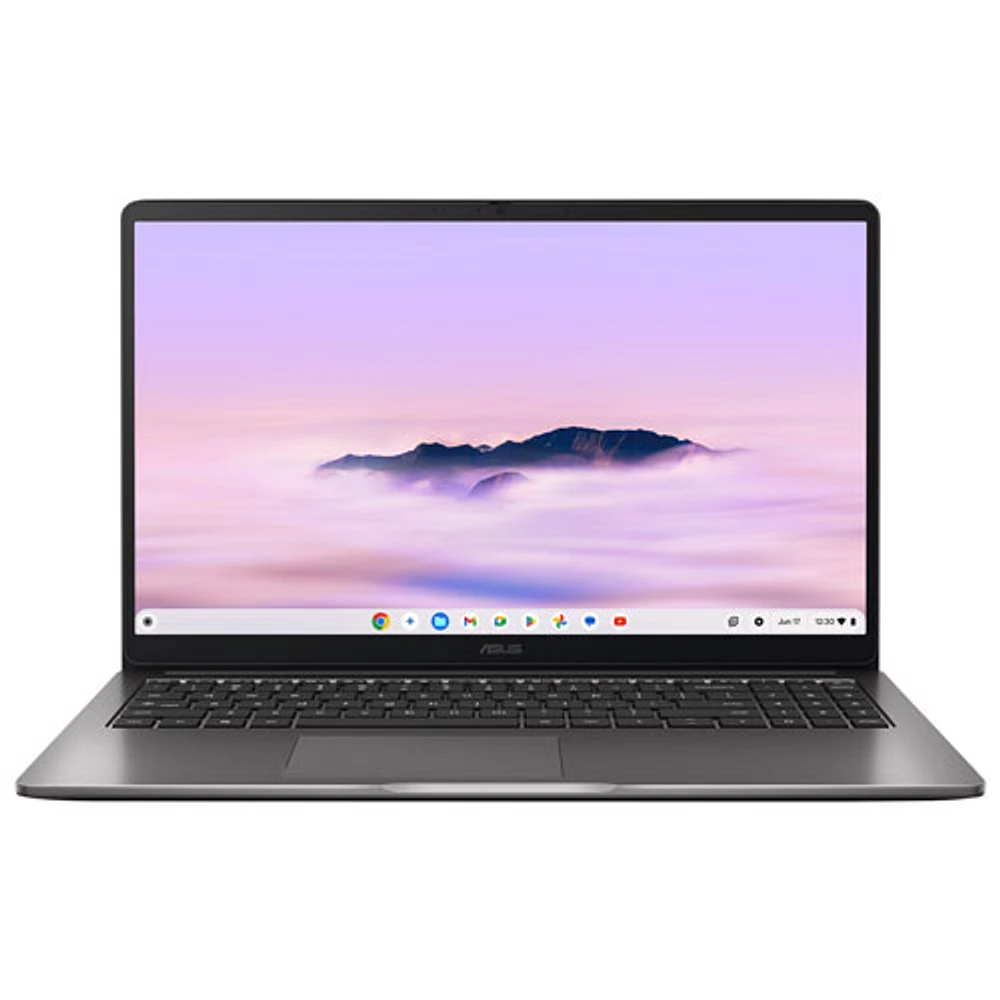 Portable 15,6 po Chromebook Plus CX15 d'ASUS - Gris rocheux (processeur Celeron 3-N355 d'Intel/RAM 8 Go/SSD 128 Go/ChromeOS)