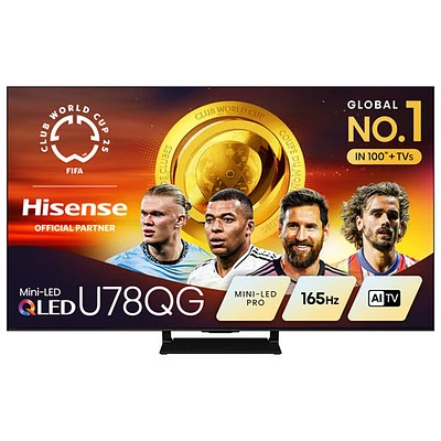 Hisense 55" 4K UHD HDR Mini-LED QLED Pro Smart Google TV (55U78QG) - 2025
