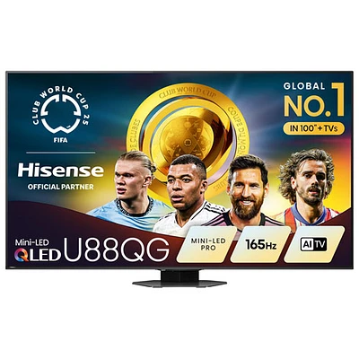 Hisense 55" 4K UHD HDR Mini-LED QLED Pro Smart Google TV (55U88QG) - 2025