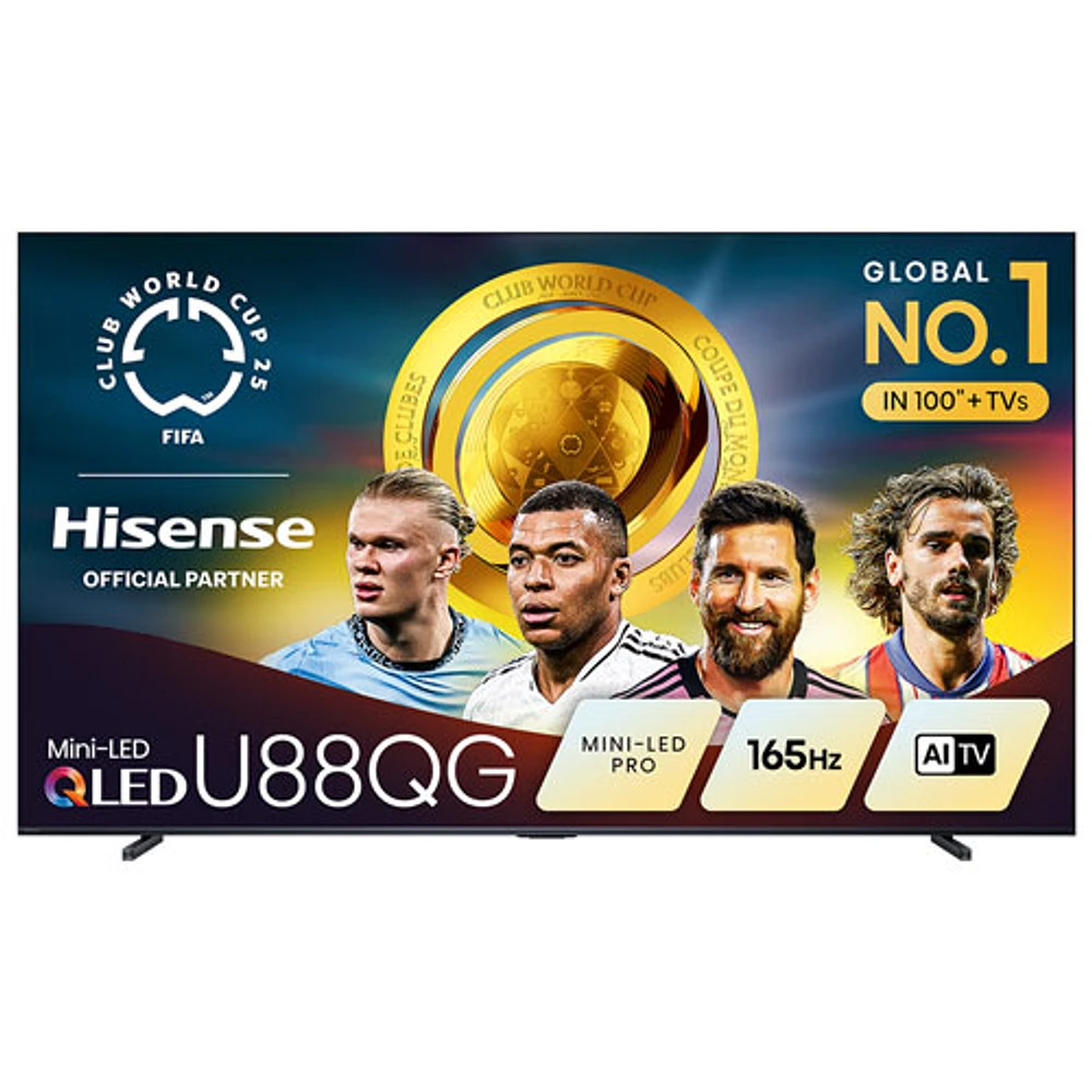 Hisense 100" 4K UHD HDR Mini-LED QLED Pro Smart Google TV (100U88QG) - 2025