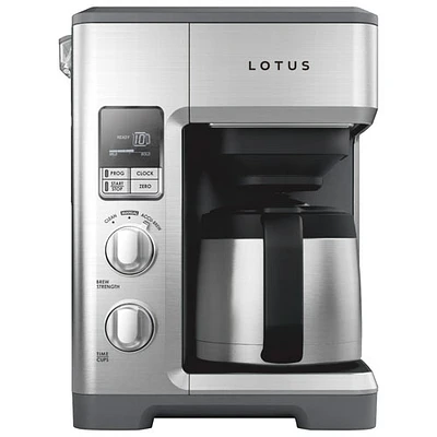 Cafetière à filtre de Lotus - 10 tasses - Acier inoxydable