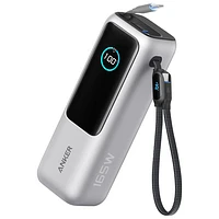 Anker Prime 25000 mAh 165W Multiport Power Bank with Smart Display - Silver