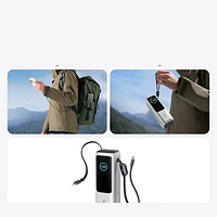 Anker Prime 25000 mAh 165W Multiport Power Bank with Smart Display - Silver