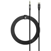 Câble auxiliaire Lightning/3,5 mm tissé de 1 m (3,28 pi) Piston Connect de LOGiiX - Noir