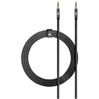 Câble auxiliaire tissé de 1,5 m (4,92 pi) Piston Connect de LOGiiX - Noir