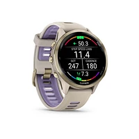Garmin Forerunner 970 47mm Bluetooth Running Smartwatch - French Grey/Translucent Indigo
