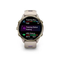 Garmin Forerunner 970 47mm Bluetooth Running Smartwatch - French Grey/Translucent Indigo