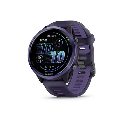 Garmin Forerunner 570 47mm Bluetooth Running Smartwatch - Translucent Imperial Purple/Indigo