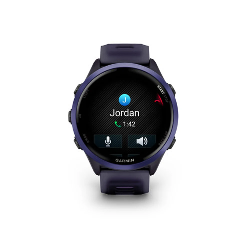 Garmin Forerunner 570 47mm Bluetooth Running Smartwatch - Translucent Imperial Purple/Indigo
