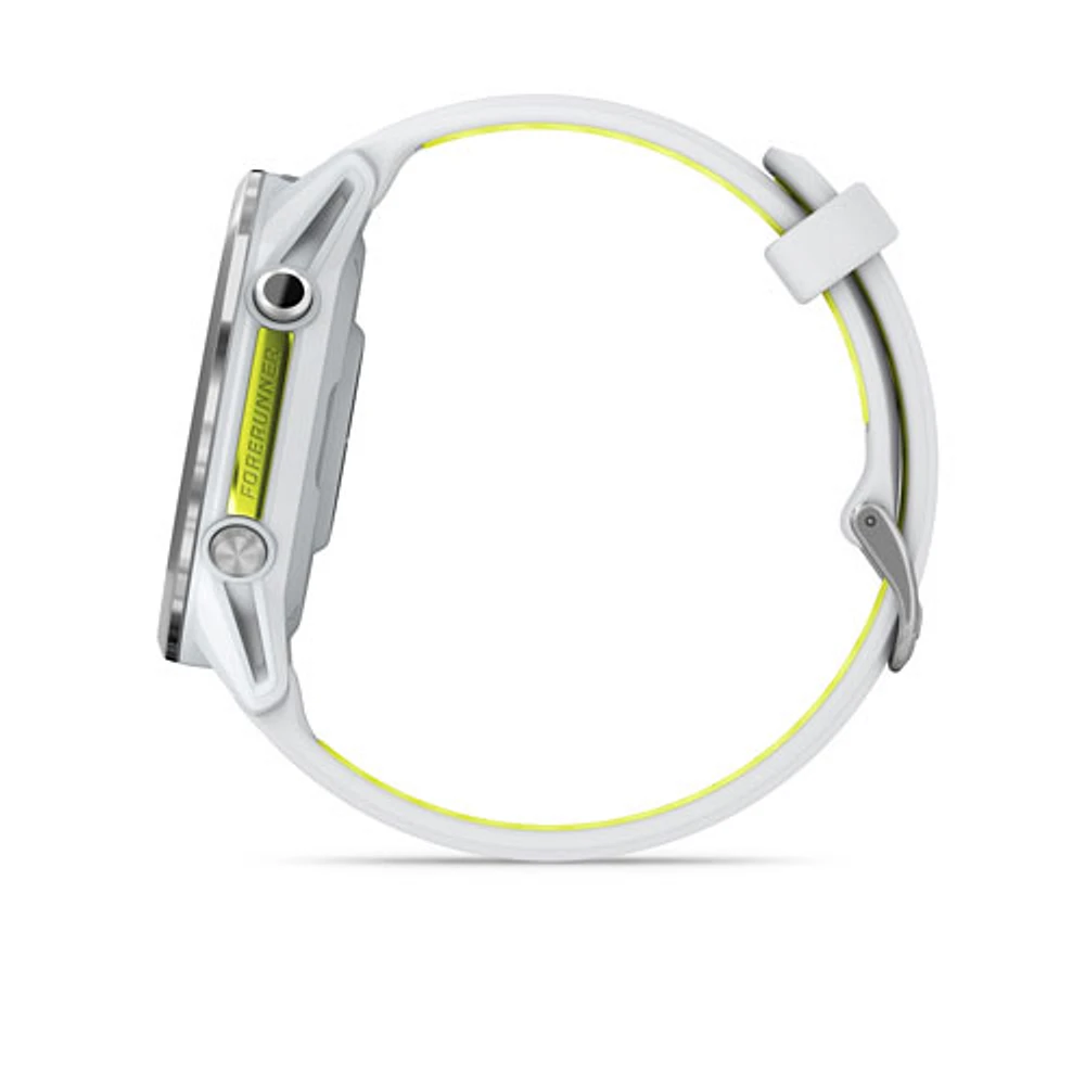 Garmin Forerunner 970 47mm Bluetooth Running Smartwatch - Whitestone/Translucent Amp Yellow