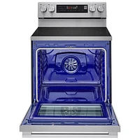 LG 30" 6.3 Cu. Ft. True Convection 5-Element Freestanding Electric Air Fry Range (LREN6325XE) - Stainless Steel