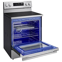 LG 30" 6.3 Cu. Ft. True Convection 5-Element Freestanding Electric Air Fry Range (LREN6323YE) - Stainless