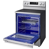 LG 30" 6.3 Cu. Ft. True Convection 5-Element Freestanding Electric Air Fry Range (LREN6323YE) - Stainless