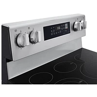 LG 30" 6.3 Cu. Ft. True Convection 5-Element Freestanding Electric Air Fry Range (LREN6323YE) - Stainless