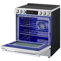 Cuisinière électrique encastrable à 5 éléments avec convection véritable et friture à l'air 6,3 pi³ 30 po de LG (LSEL6335XE) - Inox