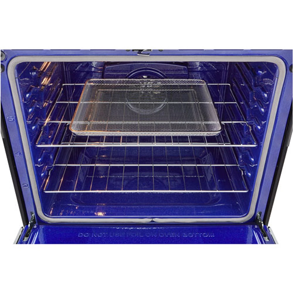 Cuisinière électrique encastrable à 5 éléments avec convection véritable et friture à l'air 6,3 pi³ 30 po de LG (LSEL6335XE) - Inox